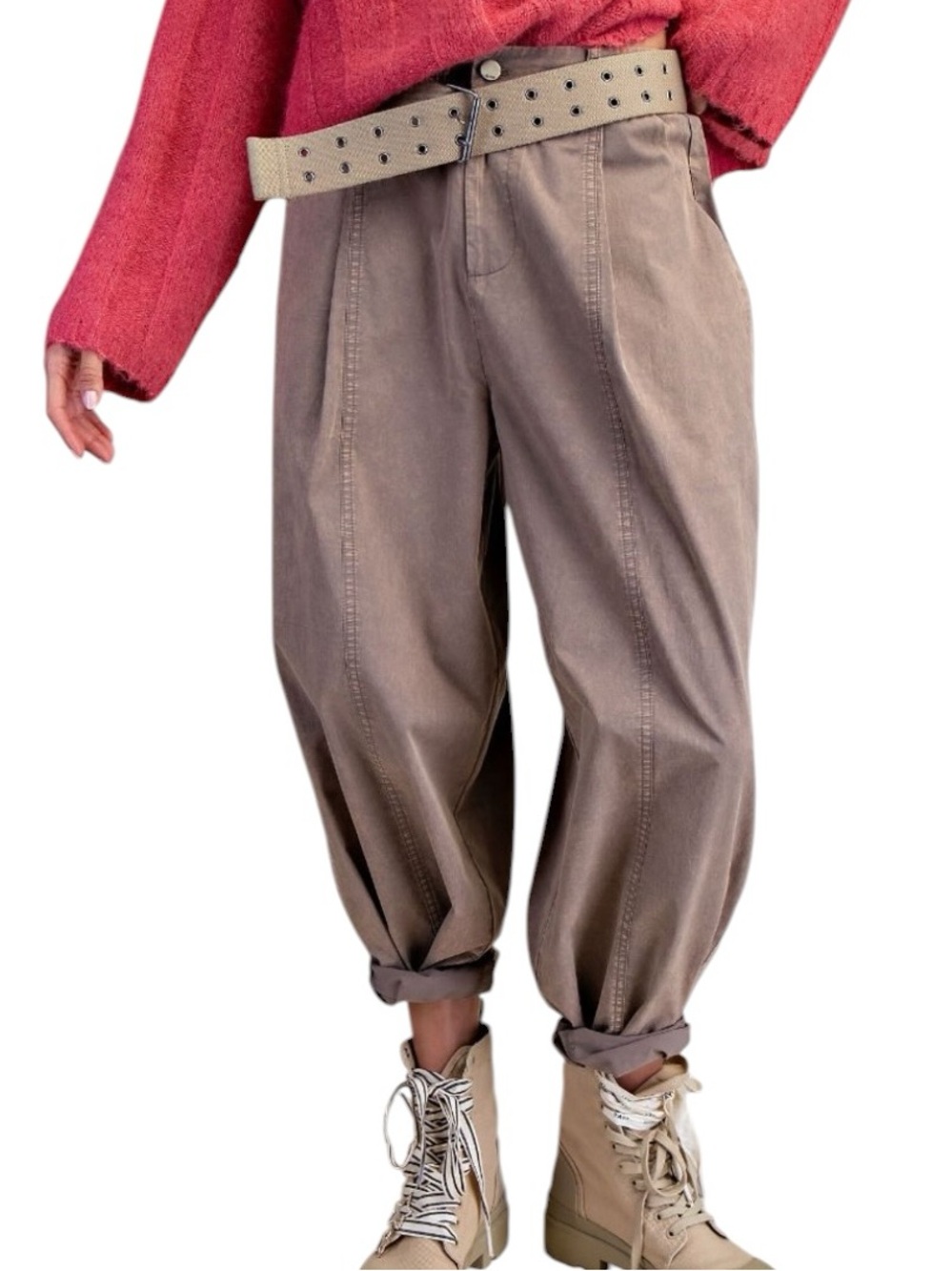 938: EASEL NWT PANTS MOCHA (C) - Picture 1 of 1